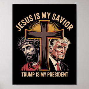 Jesus är min själ, min president är biblisk poster