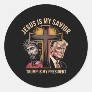 Jesus är min själ, min president är biblisk runt klistermärke