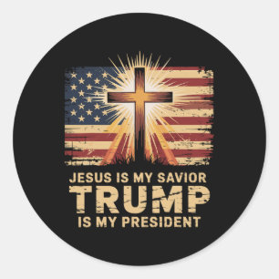 Jesus är min själ, min president är biblisk runt klistermärke