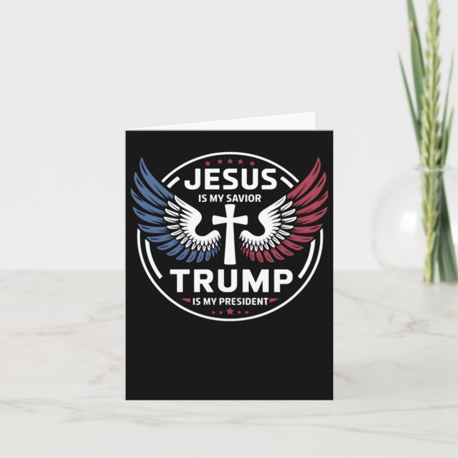 Jesus är min själ, min president - Patriot Kort (Framsida)