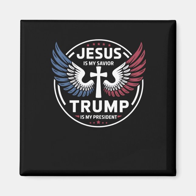 Jesus är min själ, min president - Patriot Magnet (Framsidan)