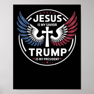 Jesus är min själ, min president - Patriot Poster