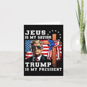 Jesus är min själ, min president USA flagga? Kort