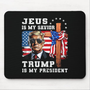 Jesus är min själ, min president USA flagga? Musmatta