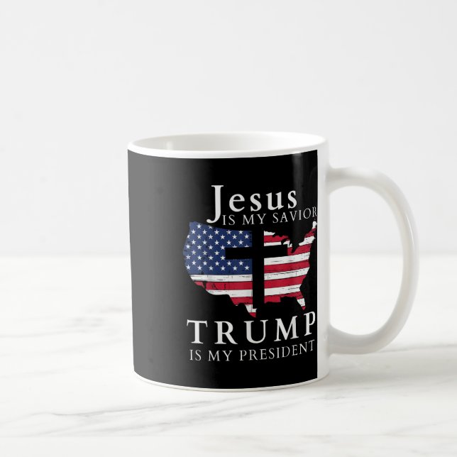 Jesus är min själ, min president, USA Kaffemugg (Höger)
