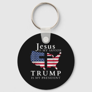 Jesus är min själ, min president, USA Nyckelring