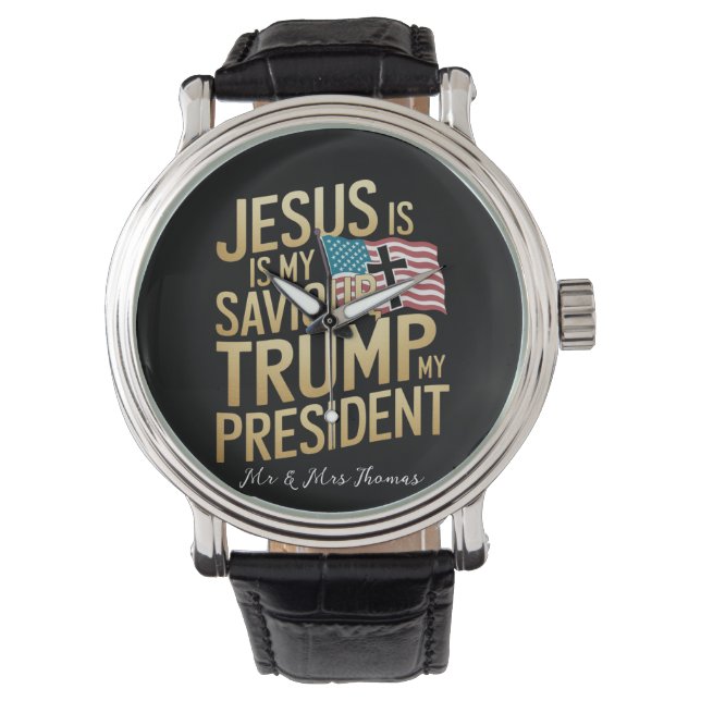 Jesus är min själ, Trump är min president Armbandsur (Framsida)