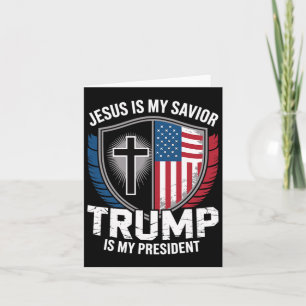 Jesus är min själ-trump är min president för trump kort