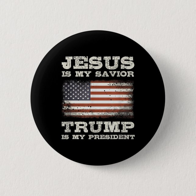 Jesus är min själ, Trump är min president Knapp (Framsida)