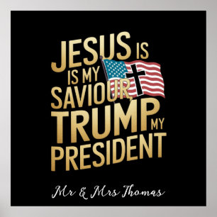 Jesus är min själ, Trump är min president Poster