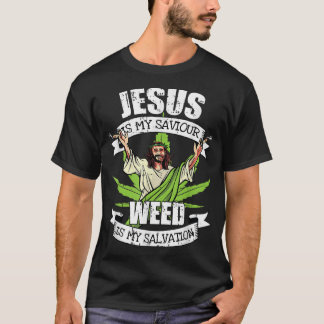 Jesus är min sjörökning Rökrök i Ogräs T Shirt