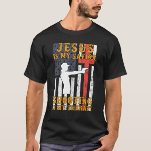 Jesus är min sjungande skottlossning är min terapi t shirt