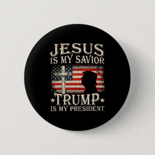 Jesus är min sjungande trump är min president Trum Knapp
