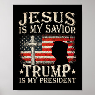 Jesus är min sjungande trump är min president Trum Poster