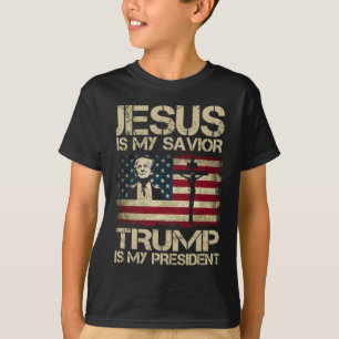Jesus är min sjungande trump är min president Trum T Shirt