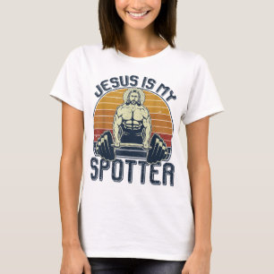 Jesus är min spadsunge Christian Weightlift T Shirt