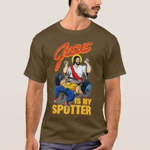 Jesus är min spanare Jesus kroppsbyggnad och lyft T Shirt