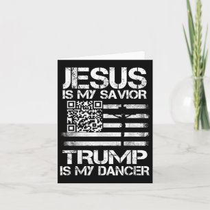 Jesus är min spastrumpa är min dansare Qr Trump Da Kort