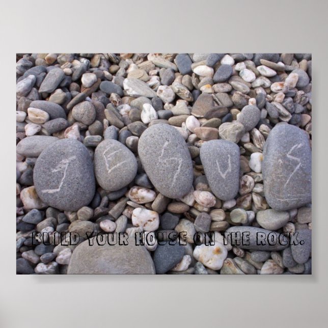 Jesus är min Sten. Poster (Framsidan)