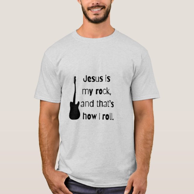 Jesus är min Sten T Shirt (Framsida)