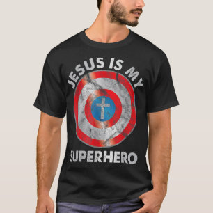 Jesus är min SuperHero Christian Jesus Älskare Man T Shirt