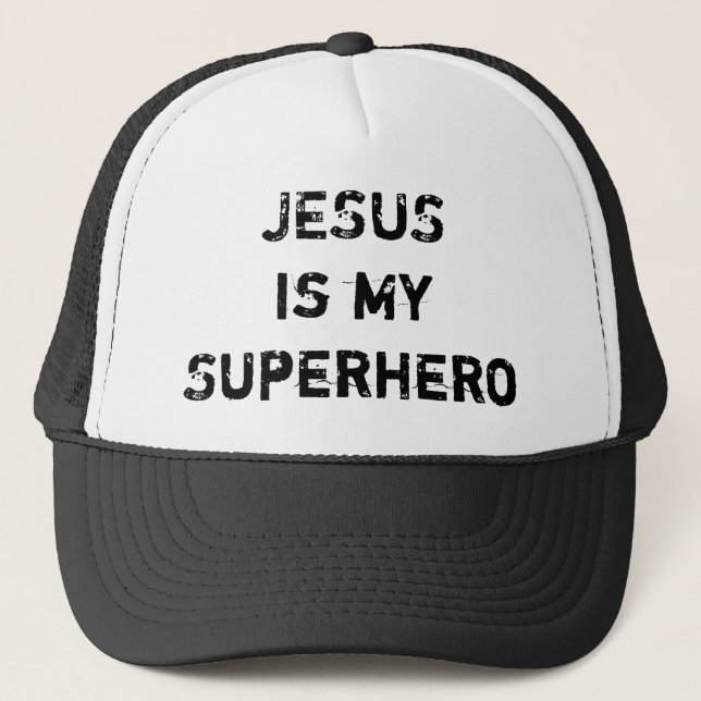 JESUS är min Superhero Truckerkeps (Framsida)