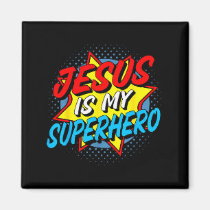 Jesus är min superhjälte  magnet