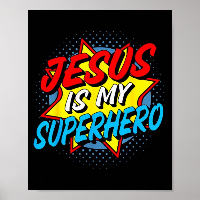 Jesus Är Min Superhjälte  Poster (Framsidan)