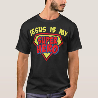 Jesus är min superhjälte, t-shirt inspirationskvin