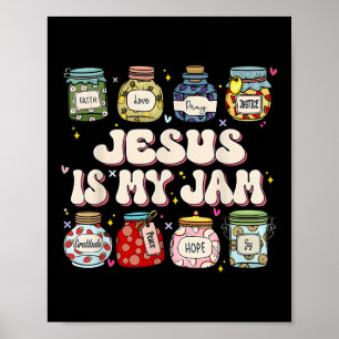 Jesus är min Sylt-kristna tro Religiösa Kristus W Poster