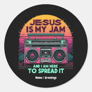 Jesus är min Sylt och jag är här för att sprida de Runt Klistermärke