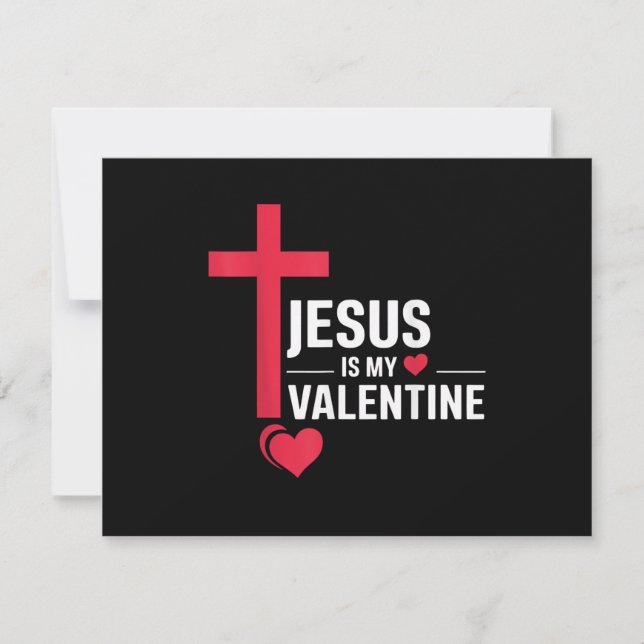 Jesus är min valentin inbjudningar (Framsida)