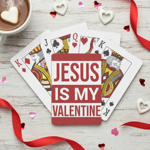 Jesus är min Valentine Christian Faith Casinokort