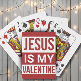 Jesus är min Valentine Christian Faith Casinokort