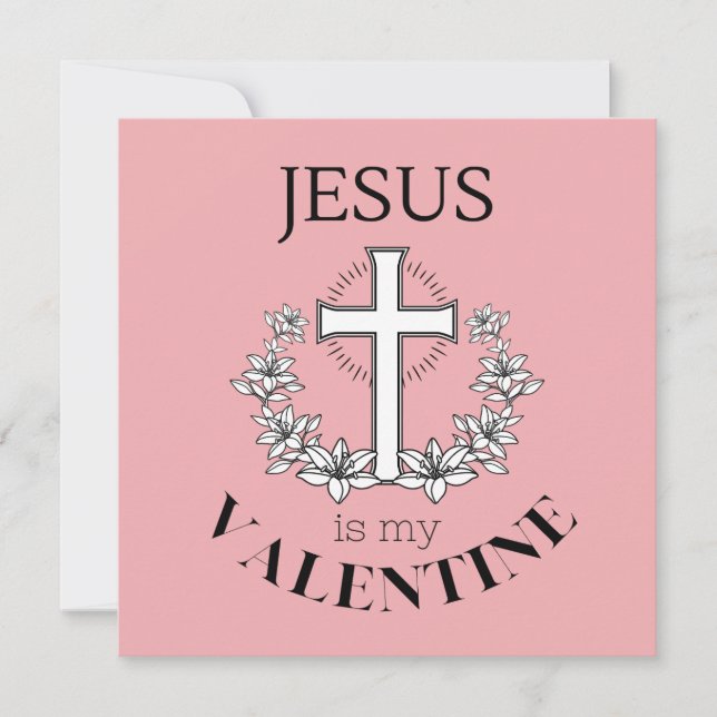 Jesus är min Valentine Inbjudningar (Framsida)