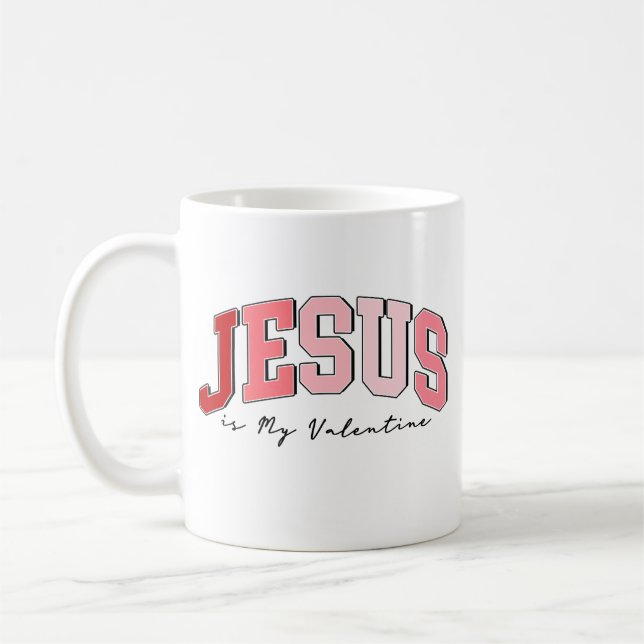 Jesus är min Valentine Kaffemugg (Vänster)