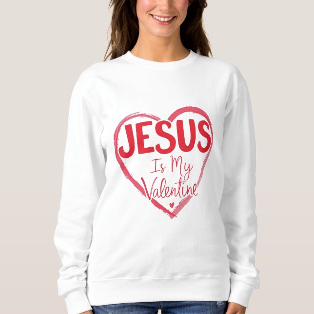 Jesus är min Valentine - Red T Shirt (Framsida)