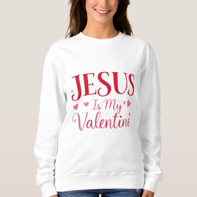 Jesus är min Valentine - Red T Shirt (Framsida)