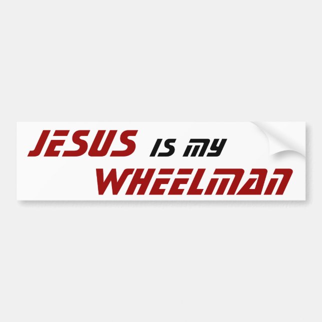 JESUS är min WHEELMAN Bildekal (Framsidan)