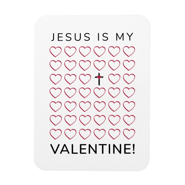 Jesus är mina hjärtans Hearts Kor Magnet (Vertikal)