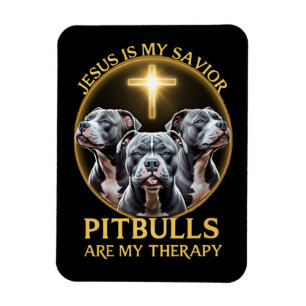 Jesus är mina sjungande tjurar min terapi. magnet