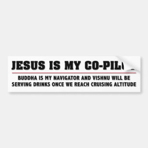 Jesus är mitt Co-Pilot- Bildekal
