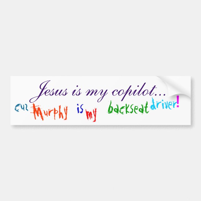 Jesus är mitt Co-pilot-…, (bildekal) - Ryl Bl Bildekal (Framsidan)