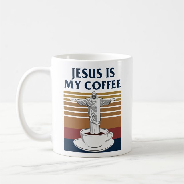 Jesus är mitt kaffe kaffemugg (Vänster)