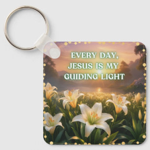 Jesus är mitt ledljus varje dag nyckelring
