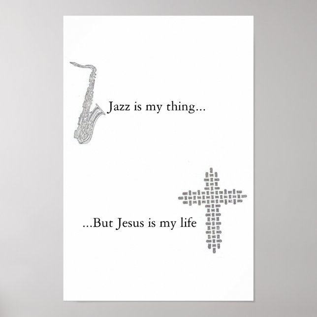 Jesus är mitt liv poster (Framsidan)