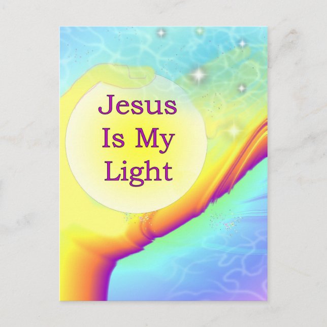 Jesus är mitt ljus vykort (Framsida)
