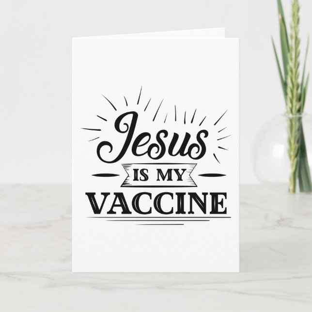 Jesus är mitt vaccin kort (Framsida)