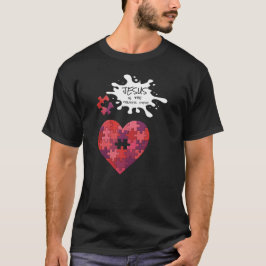 Jesus är mittpjäsen - kristen t shirt
