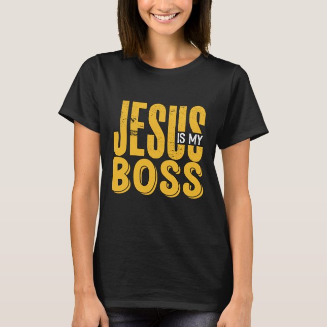 JESUS ÄR MY CHEF T SHIRT (Framsida)